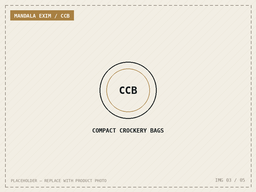 Compact Crockery Bags